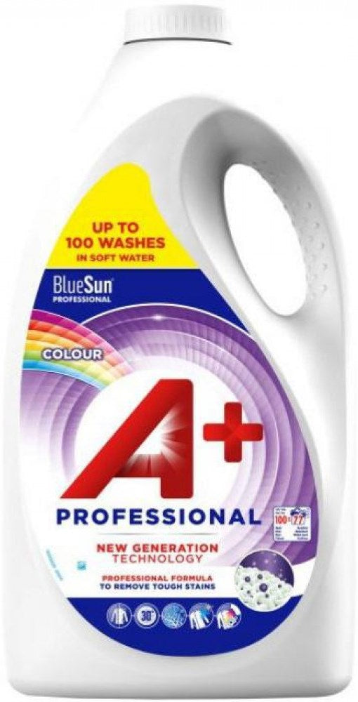 A+ Professional Colour Laundry Detergent Gel, 100 Loads, 5.005 L