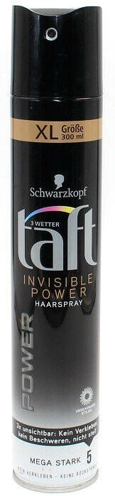 Taft Power Invisible Hair Spray, 300 mL