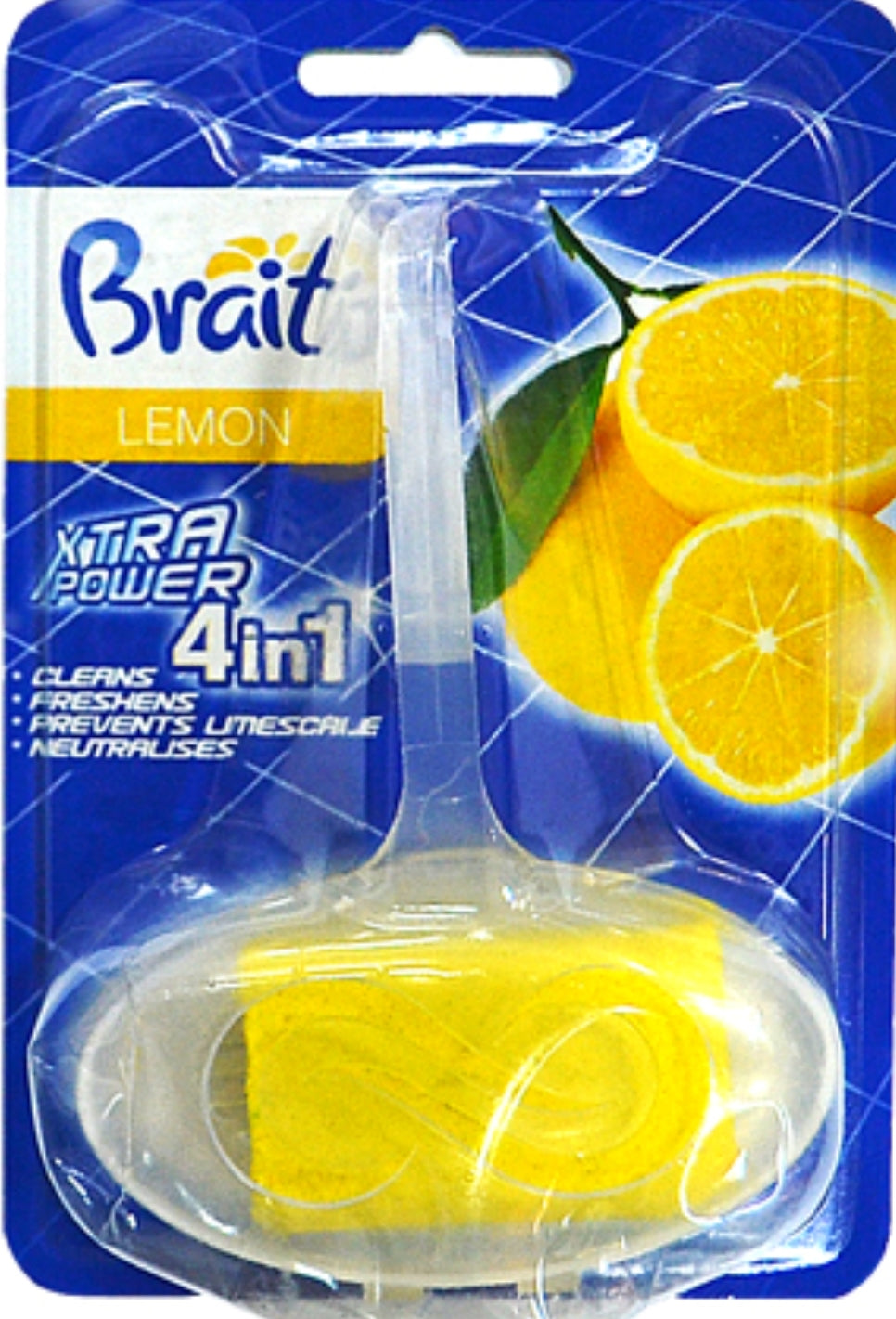Brait Lemon Hanging Toilet Rim Block, 40 g