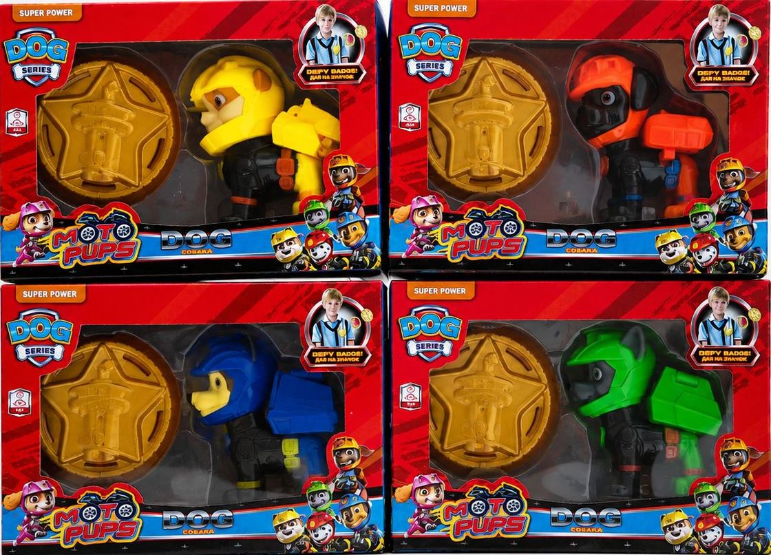 Moto Pups Paw Patrol Figures SK35-36 in Box