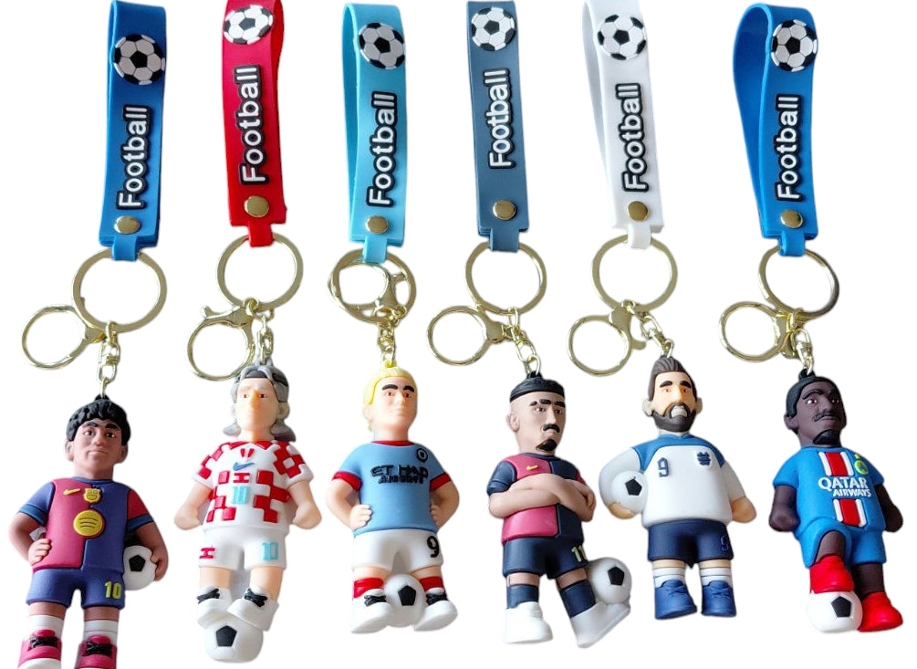 Football Player Keychain, Assorted