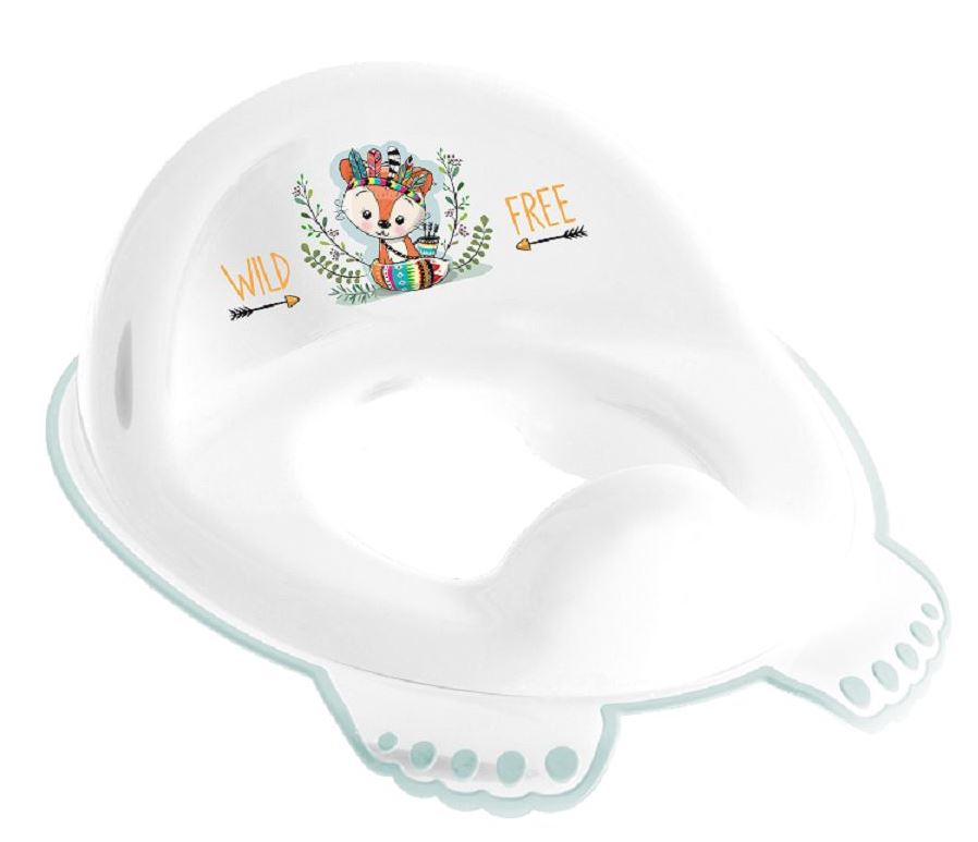 Tega Baby Fox DZ-002-103 Kids' Non-Slip Toilet Seat, White