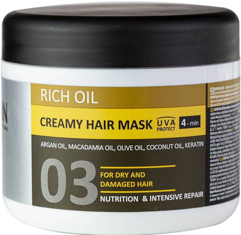 Kayan Professional Rich Oil Cream Hair Mask for Dry & Damaged Hair, 500 mL
