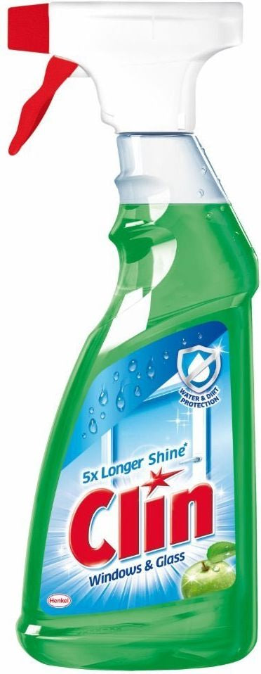 Clin Apple Spray Glass Cleaner, 500 mL