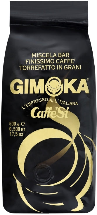 Gimoka Caffe Si Nero Black Coffee Beans, 500 g