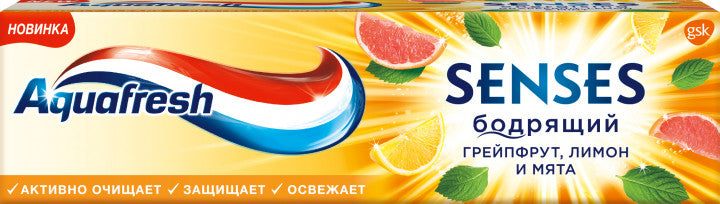 Aquafresh Senses Grapefruit Energy Toothpaste, 75 mL