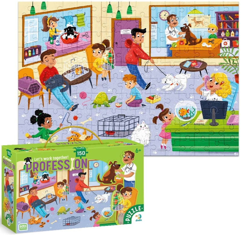 Dodo 300621 Professions: Veterinarian Puzzle, 150 Pieces