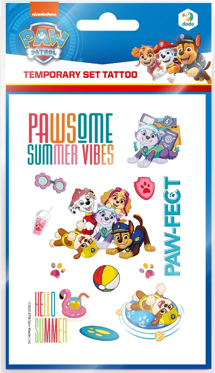 Dodo 200436 Paw Patrol Temporary Tattoo Set