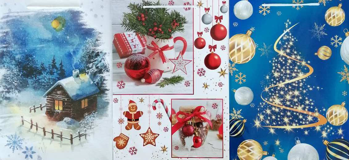Svit Pozdorovlen Holiday Gift Bag, 34.5 x 25 x 9 cm