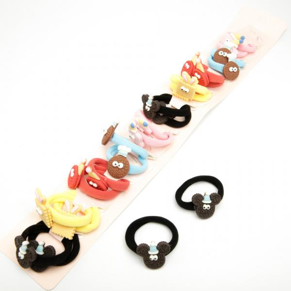 Kids' Cookie Hair Ties 6-2498, 4 cm Diameter, 2 pcs