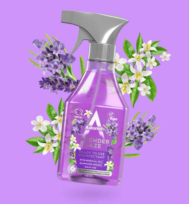 Astonish Lavender Veil Multipurpose Disinfectant Cleaner Spray, 550 mL - Image 2
