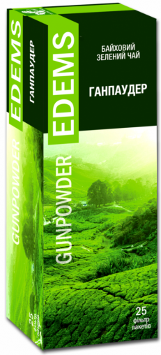 Edems Gunpowder Green Tea Bags, 25 pcs, 50 g