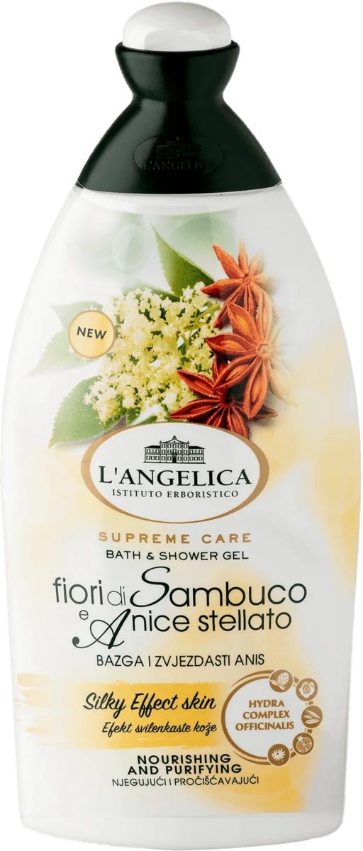 L'Angelica Elderflower & Star Anise Shower Gel, 500 mL