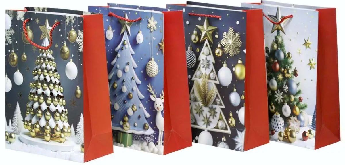 Y2113M Christmas Gift Bag, 26 x 32 x 10 cm