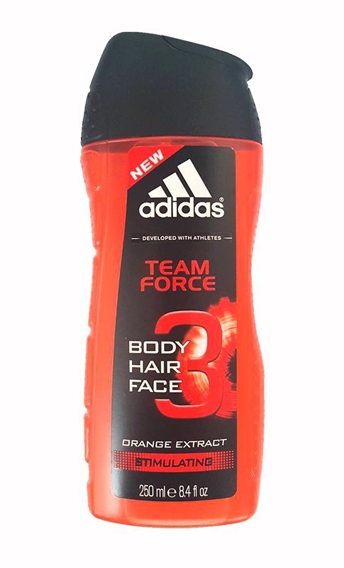 Adidas Men's Pure Game 3-in-1 Shower Gel, 250 mL - Image 2