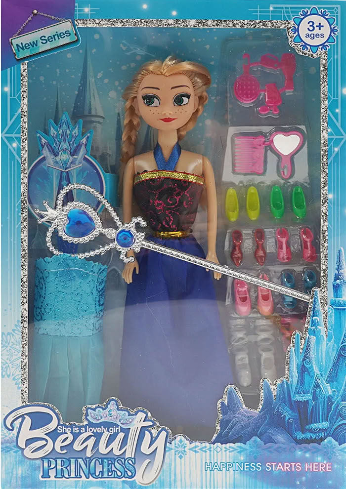 Beauty Princess MY3206Y 27 cm Doll with Magic Wand, Articulated Limbs & Removable Clothing - Image 2