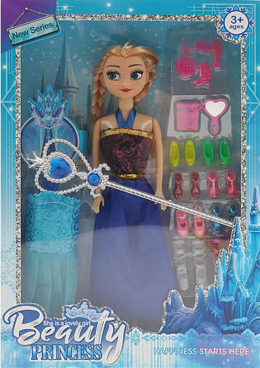 Beauty Princess MY3206Y 27 cm Doll with Magic Wand, Articulated Limbs & Removable Clothing - Image 2