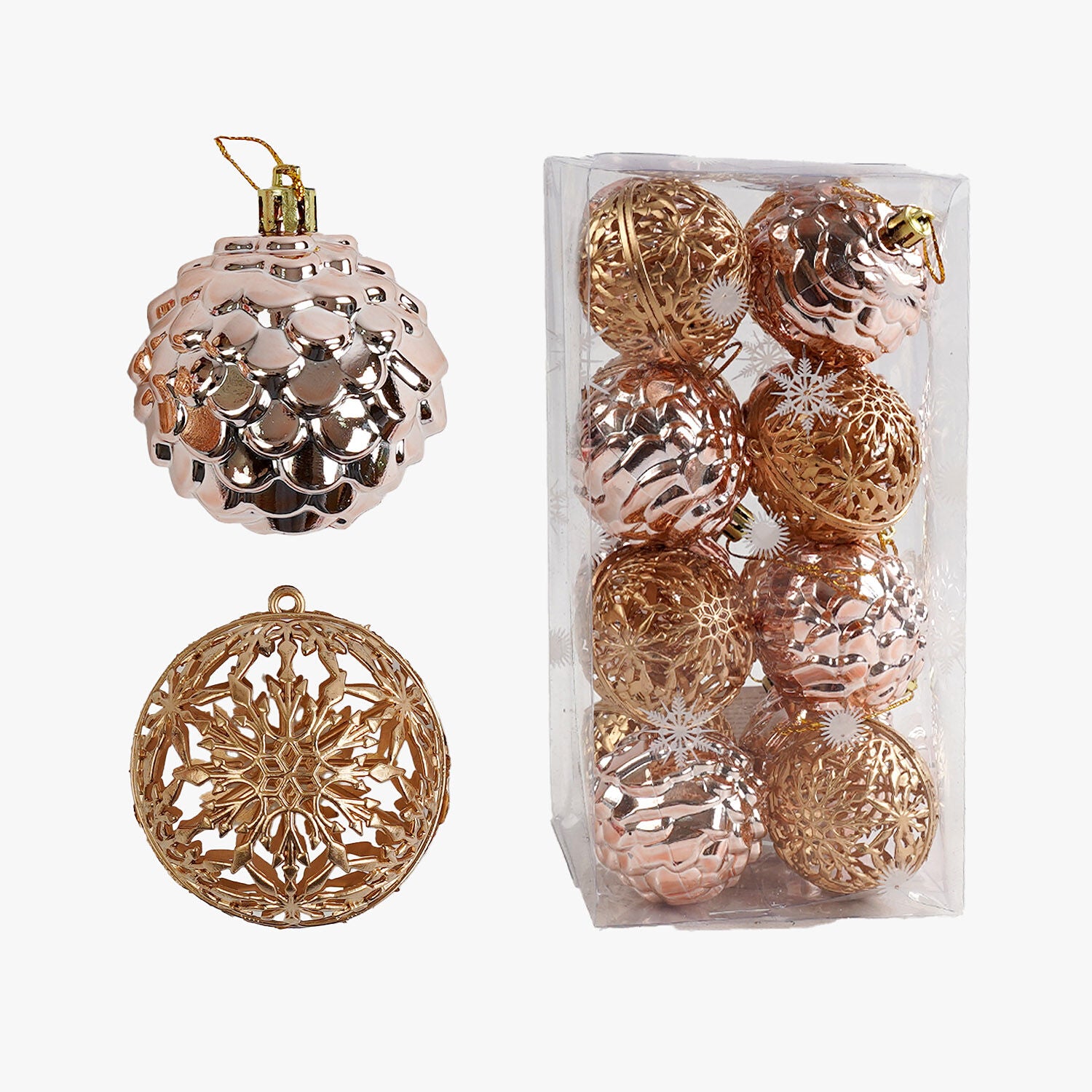 C 67431 Christmas Ball Ornaments, 6 cm Diameter, 16 pcs