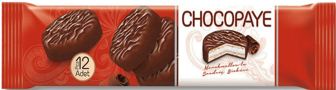 Chocopaye Milk Chocolate-Covered Marshmallow Cookies, 216 g