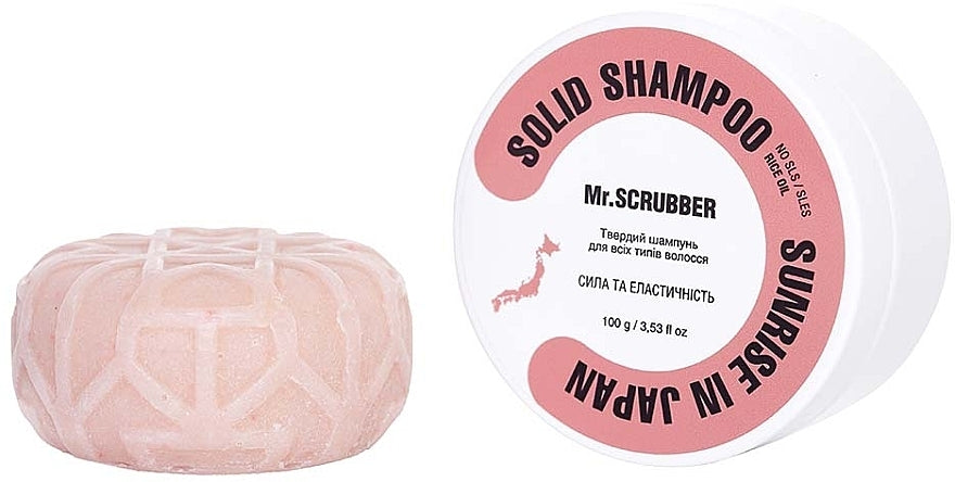 Mr.Scrubber Sunrise in Japan Strength & Elasticity Solid Shampoo, 100 g