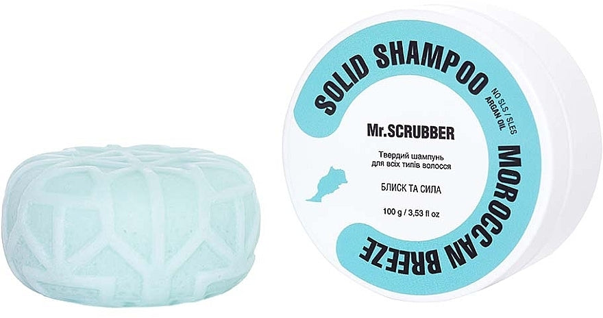 Mr.Scrubber Moroccan Breeze Shine & Strength Solid Shampoo, 100 g