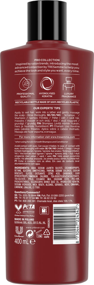 Tresemme Keratin Smooth Shampoo, 400 mL - Image 2