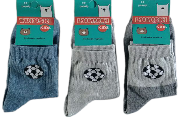Lvivski Kids Sport Socks, Size 22
