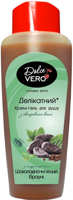 Dolce Vero Chocolate Mint Brownie Shower Cream Gel, 330 mL