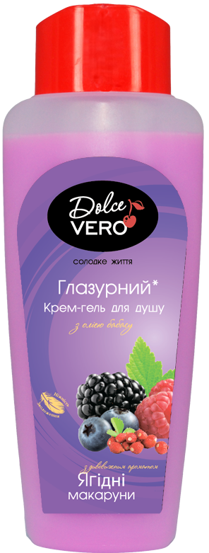 Dolce Vero Berry Macarons Shower Cream Gel, 330 mL