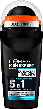 L'Oréal Paris Men Expert Carbon Protect Roll-On Antiperspirant Deodorant, 50 mL