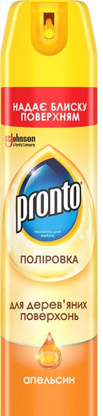 Pronto Orange Furniture Polish Aerosol, 250 mL