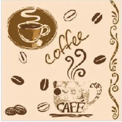 Luxy Coffee 3-Ply Table Napkins, 18 pcs, 33 x 33 cm