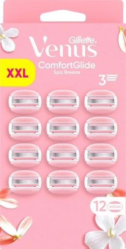 Gillette Venus Comfortglide Spa Breeze Razor Refill Cartridges, 12 pcs (Price per 1 pc)