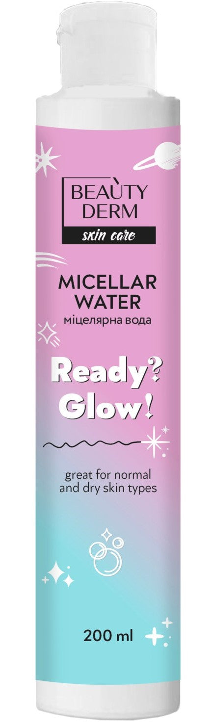 Beautyderm Ready? Glow! Makeup Remover Micellar Water, 200 mL