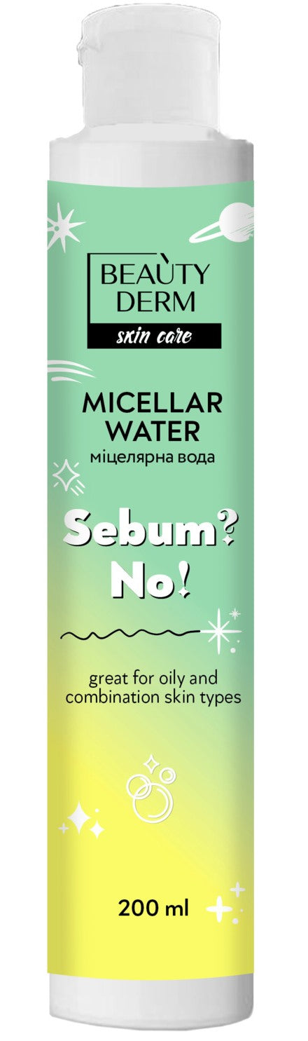Beautyderm Sebum? No! Makeup Remover Micellar Water, 200 mL