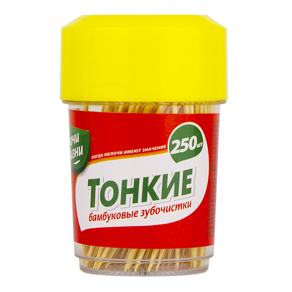 Melochi Zhizni Bamboo Toothpicks, 250 pcs