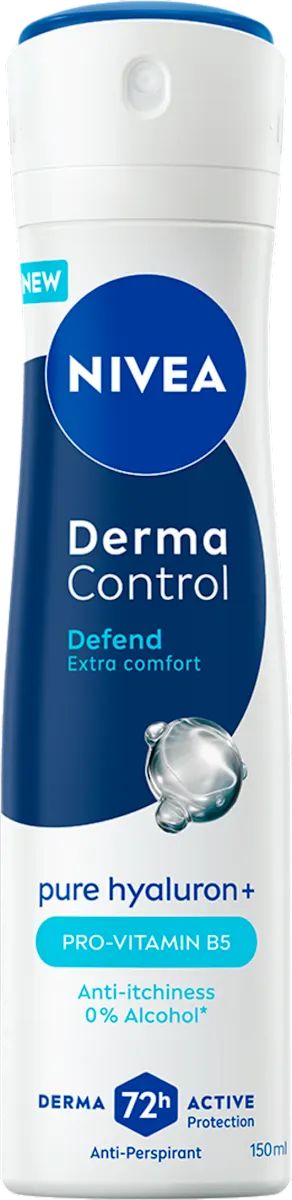 Nivea Women's Antiperspirant Deodorant Derma Control Defend Spray, 150 mL