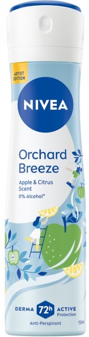 Nivea Women's Antiperspirant Deodorant Orchard Breeze Spray, 150 mL