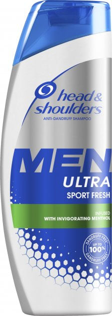 Anti-Dandruff Head & Shoulders Sports Fresh Men Shampoo, 360 mL