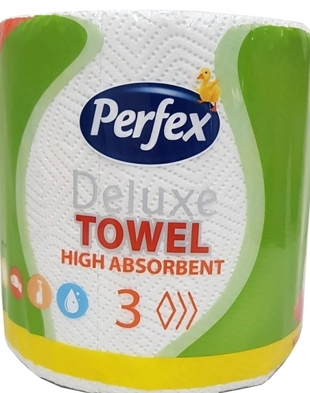Perfex Deluxe Towel 3-Ply Paper Towels, 1 Roll