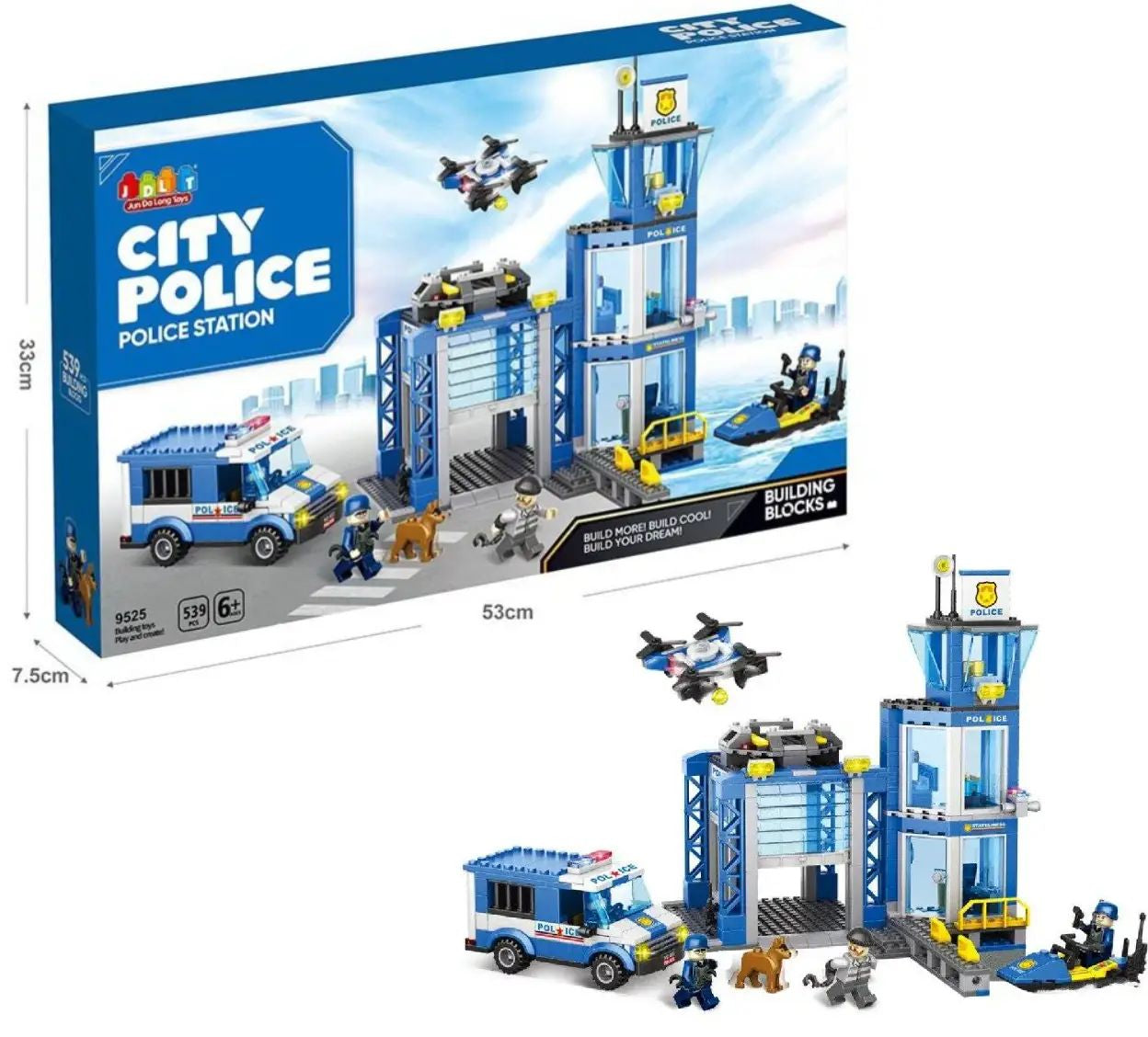 City Police 9525 Building Set, 539 pcs