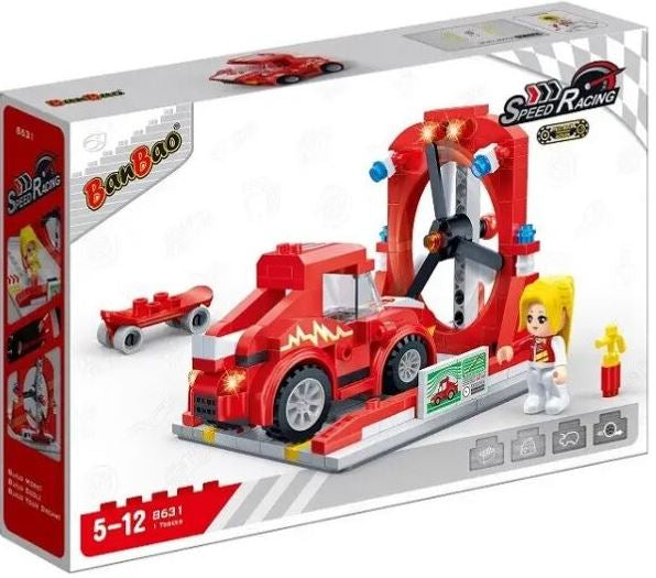 Banbao 8631 Speed Racing Test Laboratory Building Set, 231 Pieces
