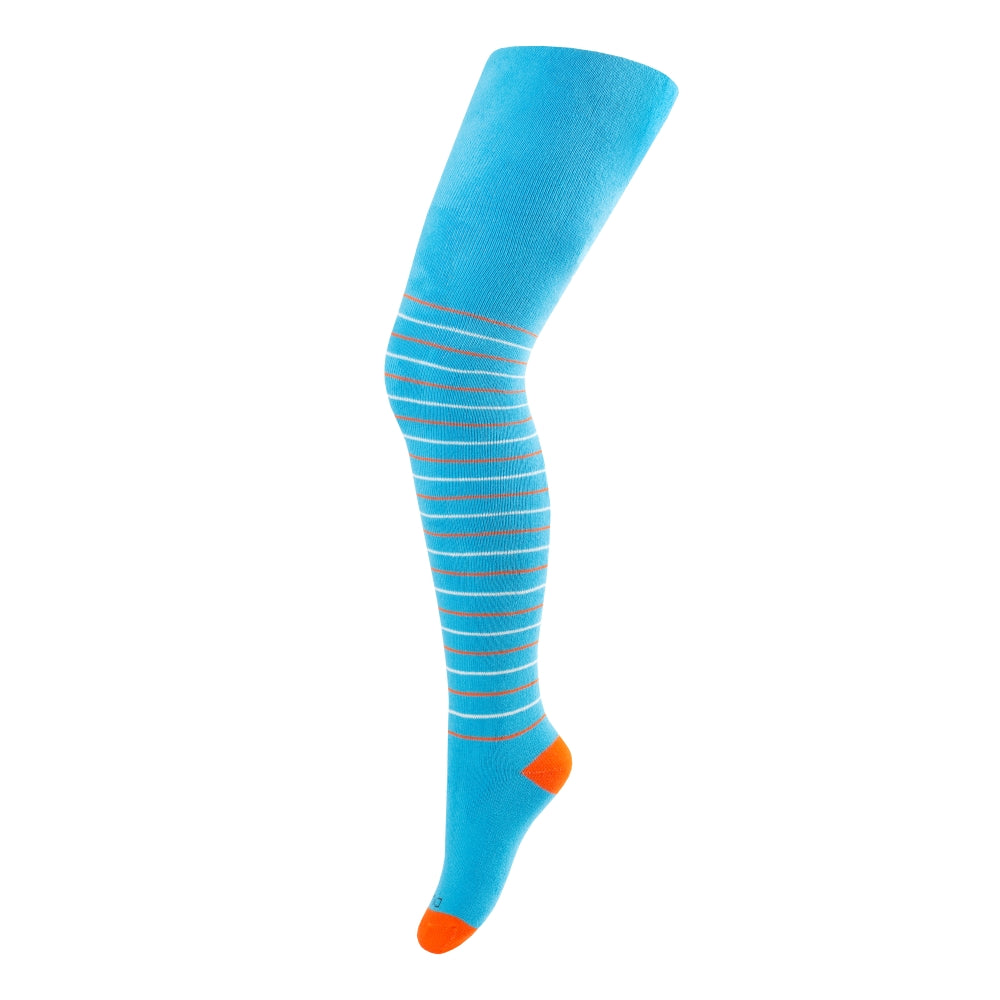 Duna 4941 Kids' Cotton Tights, Turquoise, 2-3 Years, 86-92 cm - Image 2
