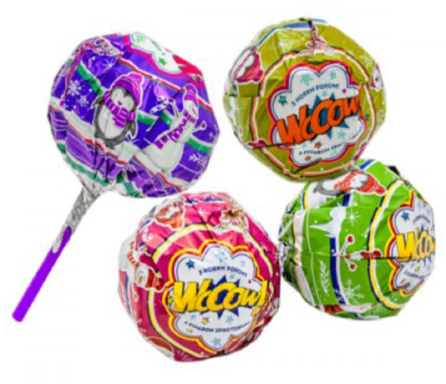Wooow! New Year Lollipop with Surprise, 50 g