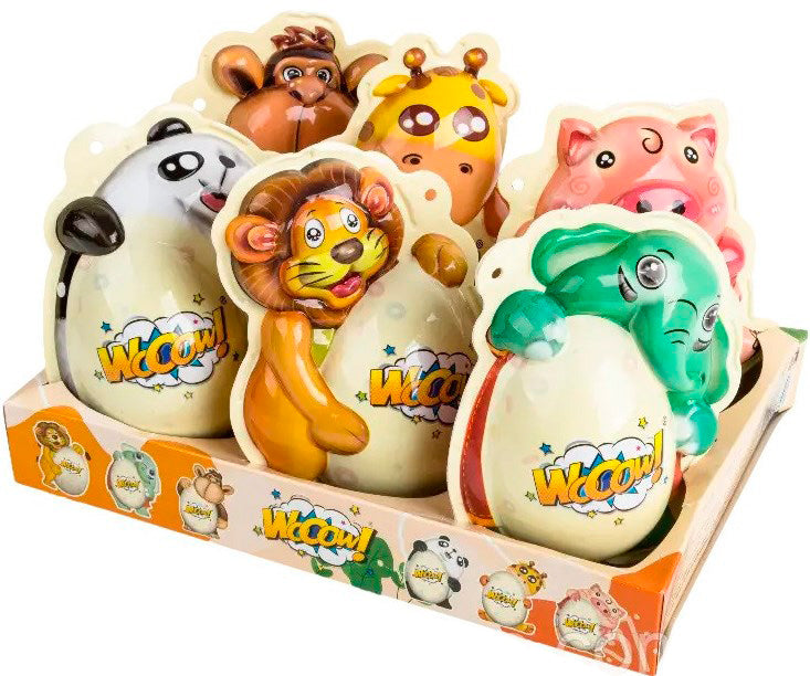 Wooow! Animal Plastic Figure with Candy & Surprise, 30 g
