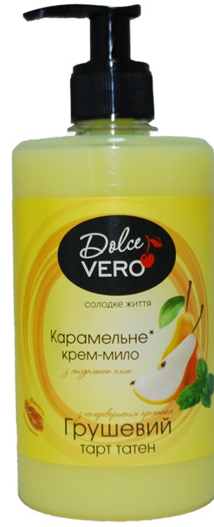 Dolce Vero Pear Tarte Tatin Liquid Cream Soap with Pump, 500 mL
