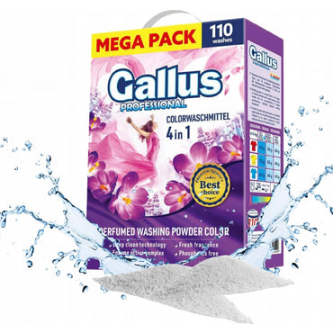 Gallus Professional Color 4-in-1 Laundry Detergent Powder, 110 Loads, 6.05 kg - Image 2