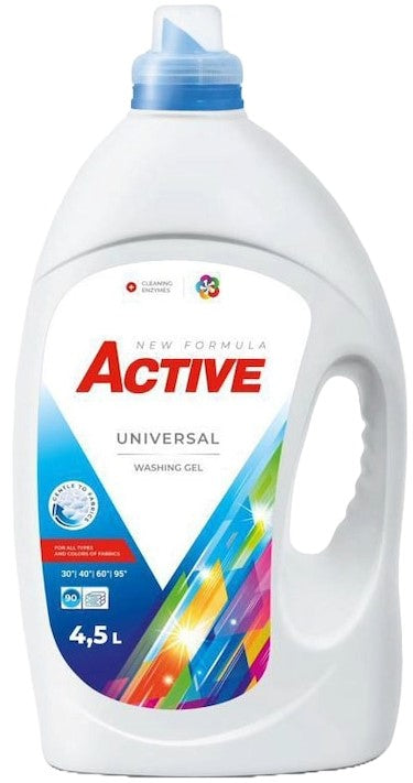 Active Universal Liquid Laundry Detergent, 90 Loads, 4.5 L