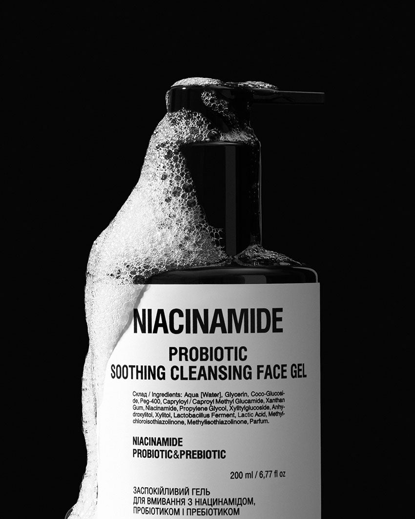 Mr. Scrubber Soothing Face Wash Gel with Niacinamide, Probiotic & Prebiotic, 200 mL - Image 2