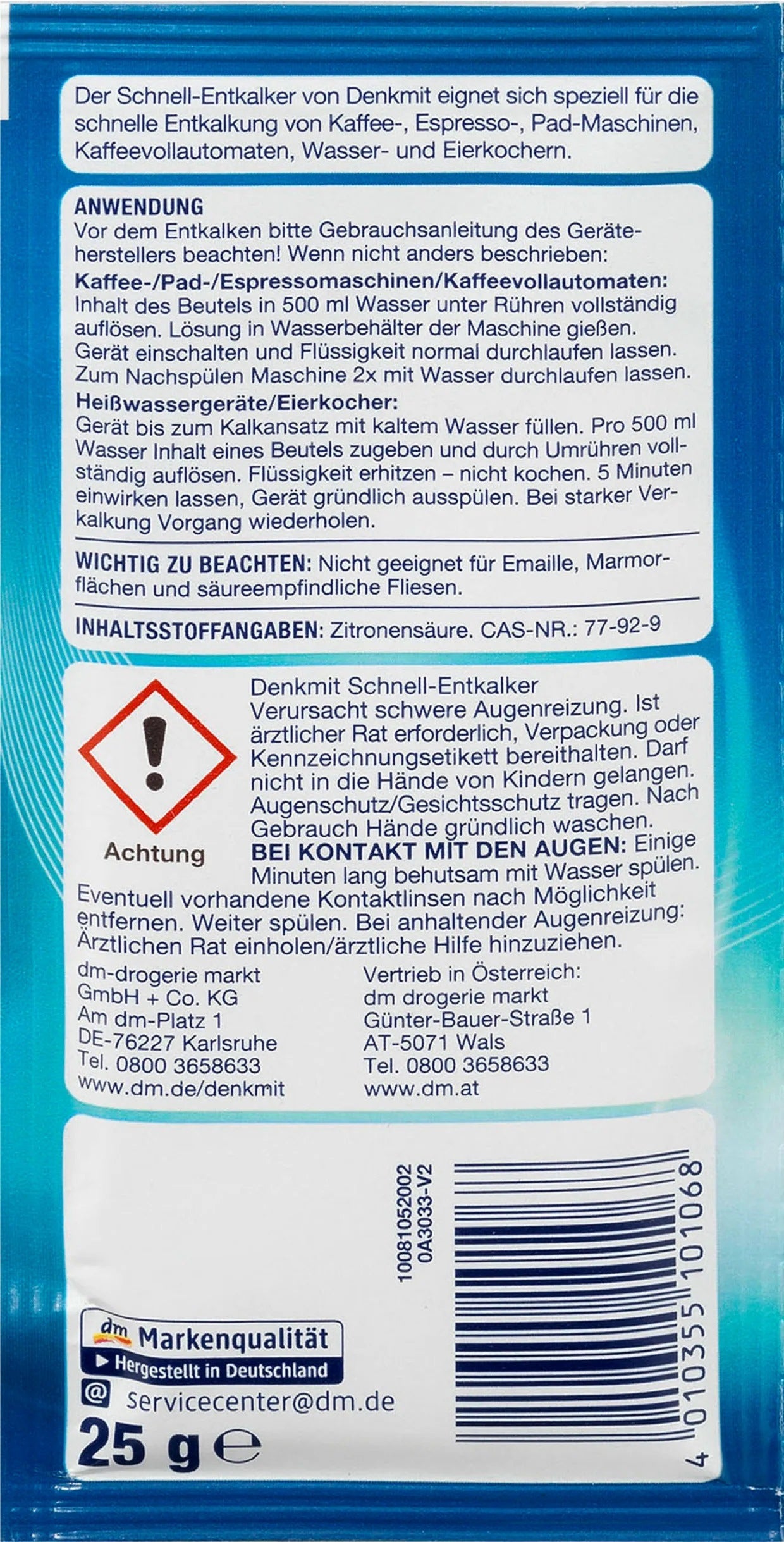 Denkmit Rapid Descaler, 25 g - Image 3